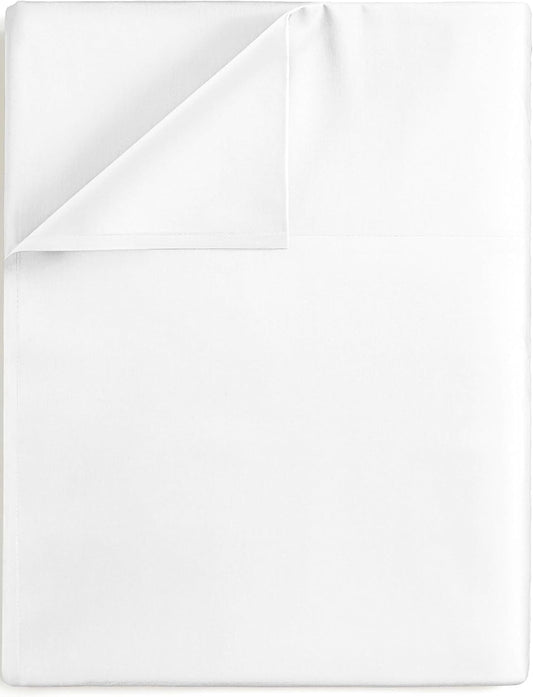 100% Egyptian Cotton Flat Sheet King, 1 Pc King Flat Sheet Only, White