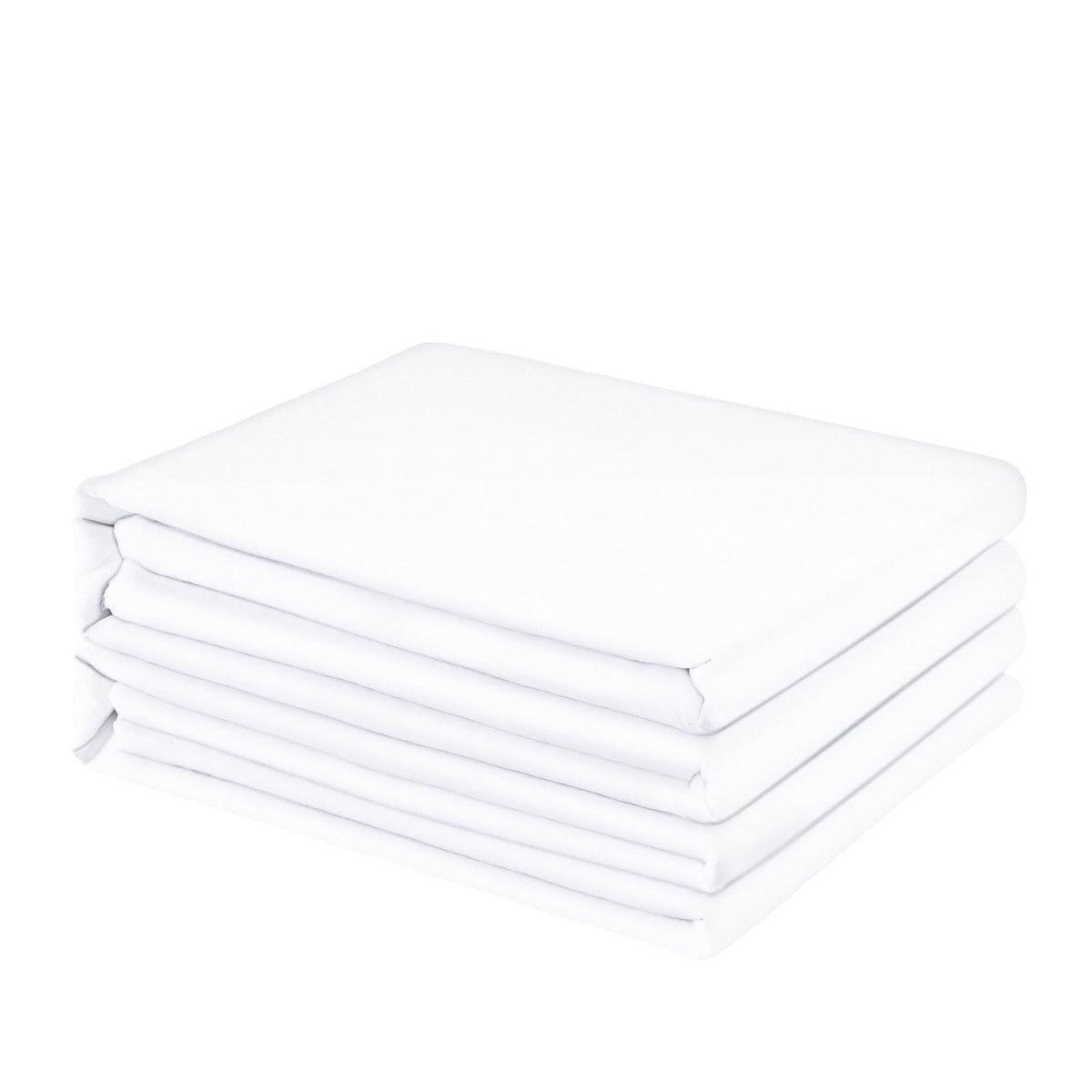 FreshCulture Twin Flat Sheets Only 2 Pack - Hotel Quality Flat Bed Sheets - Brushed Microfiber - Ultra Soft & Breathable - Wrinkle-Free - Easy Care - Flat Sheets Only Twin Size (White)