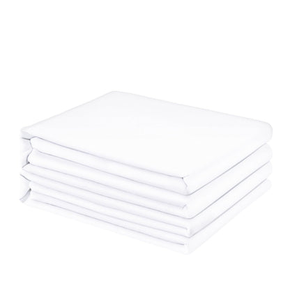FreshCulture Twin Flat Sheets Only 2 Pack - Hotel Quality Flat Bed Sheets - Brushed Microfiber - Ultra Soft & Breathable - Wrinkle-Free - Easy Care - Flat Sheets Only Twin Size (White)