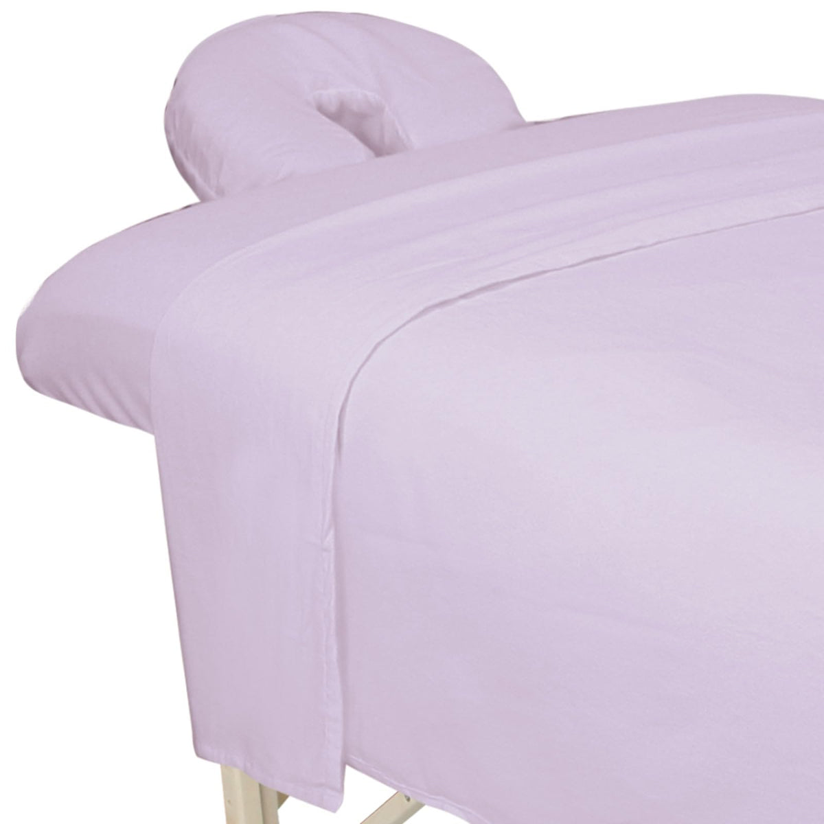 ForPro Premium Flannel 3-Piece Massage Sheet Set, Natural