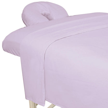 ForPro Premium Flannel 3-Piece Massage Sheet Set, Natural
