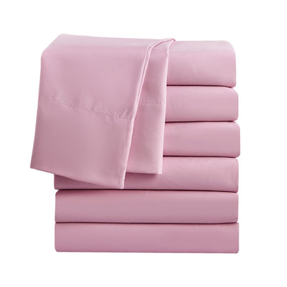 FreshCulture Twin Flat Sheets Only, Pack of 6, Soft Microfiber Bedding Sheets for Home, Salons, Hotels, Bulk Flat Sheets Only Twin Size (White)