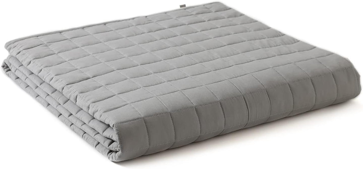 YnM 15lbs Weighted Blanket for Adults, 48x72 Inches, Dark Grey