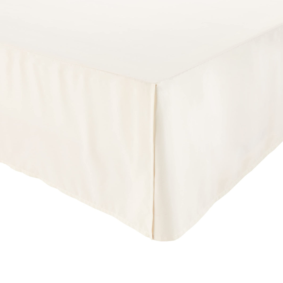 Amazon Basics Lightweight Pleated Bed Skirt, Wrinkle Resistant, Machine Washable, Full, Black, Solid