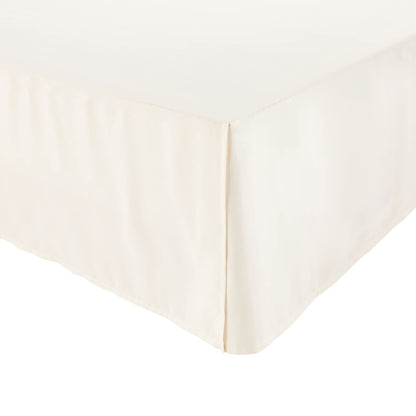 Amazon Basics Lightweight Pleated Bed Skirt, Machine Washable, Wrinkle and Fade Resistant, Queen, Black