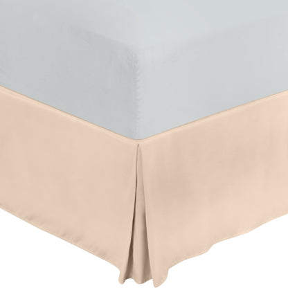 Queen Size Pleated Bed Skirt, Hides Under-Bed Storage 16 Inch Drop, Grey