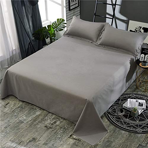 WenBags Waterproof Bed Sheet Flat Sheets Lightweight,70*90 Inches Queen Size Mattress Furniture Protector Cover for Bed Couch, Pet Hair Resistant Cover Ideal for Dogs Cats Hotels and Hospitals (Gray)
