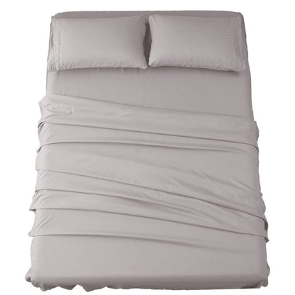 SONORO KATE Bed Sheet Set Super Soft Microfiber Sheets,4PC,Queen Size