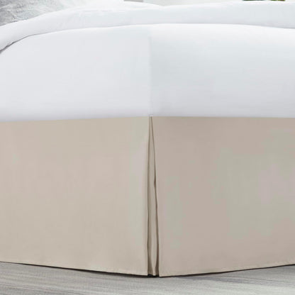 Nestl Linen Bed Skirt Queen Size - Queen Bed Skirt 14 Inch Drop - Brushed Microfiber Bed Skirts - Hotel Quality Pleated Bed Skirt - Shrinkage & Fade Resistant
