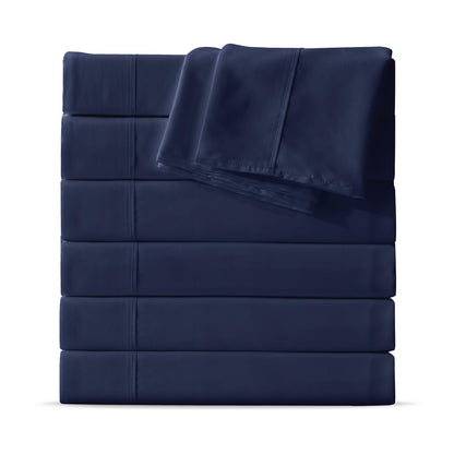 Maple&Stone Twin Flat Sheets Only Bulk Pack of 6 Wholesale Bedding White