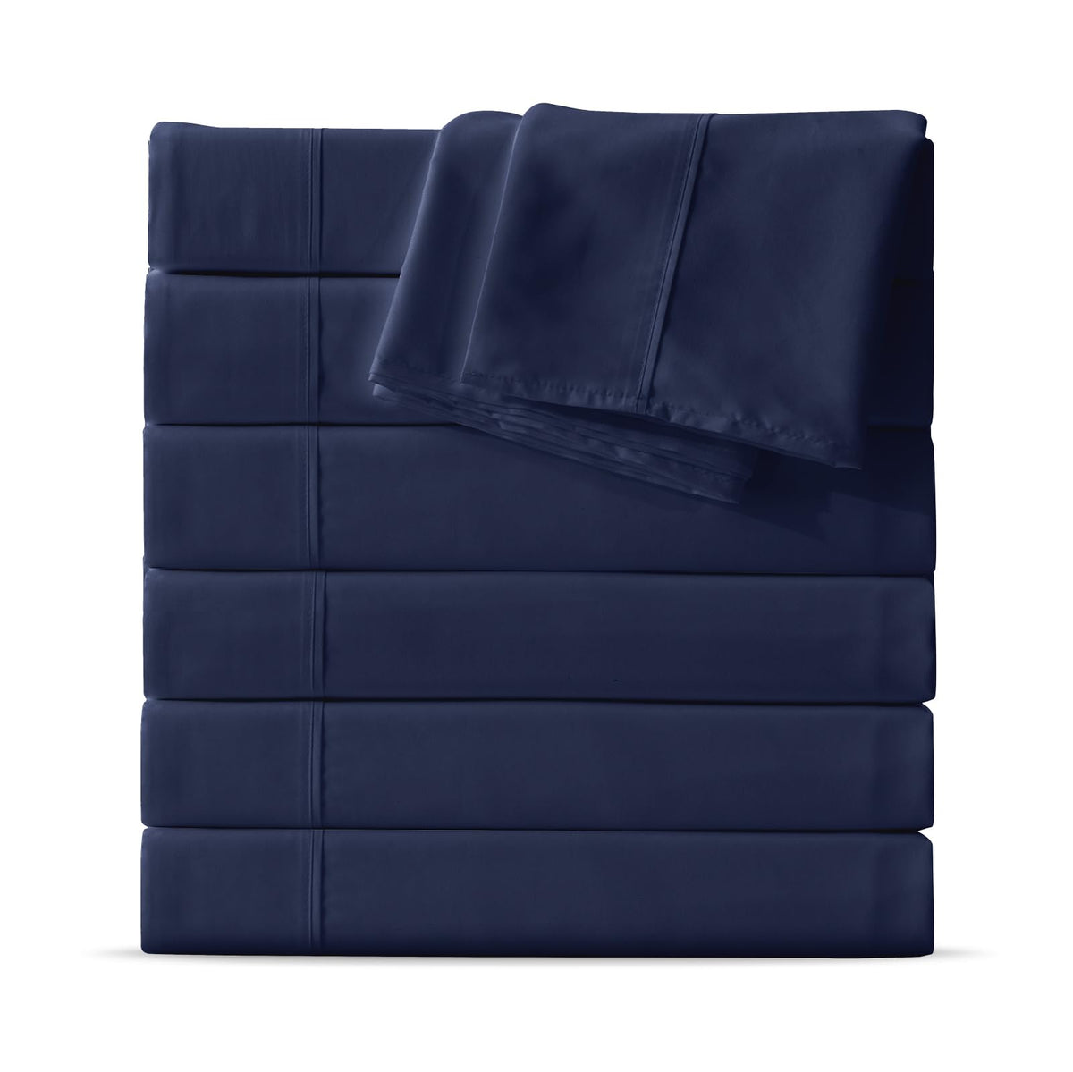 Maple&Stone Twin Flat Sheets Only Bulk Pack of 6 Wholesale Bedding Black