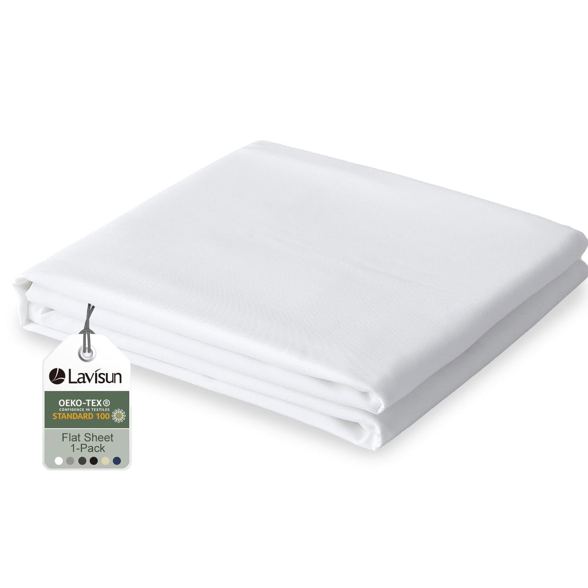 Lavisun Twin Flat Sheets Only, 6 Pack Soft Brushed Microfiber Bedding Sheets for Hotel, Massage, Hospital, Home, Dorm, Bulk Top Flat Sheets Only Twin Size (Grey)