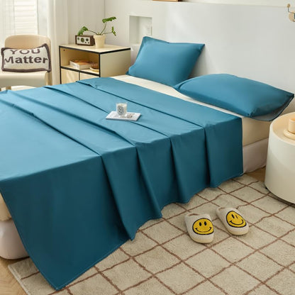 WenBags Waterproof Bed Sheet Flat Sheets Lightweight,70*90 Inches Queen Size Mattress Furniture Protector Cover for Bed Couch, Pet Hair Resistant Cover Ideal for Dogs Cats Hotels and Hospitals (Gray)