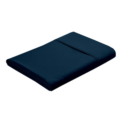 Twin Size Flat Sheets Only Hotel Quality Luxury Single Wrinkle Free & Fade Resistant Flat Sheet - Extra Soft, Breathable Bedding for Easy Care Bed Sheet Navy Blue Flat Sheet Only