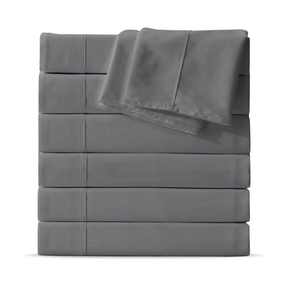 Maple&Stone Twin Flat Sheets Only Bulk Pack of 6 Wholesale Bedding White