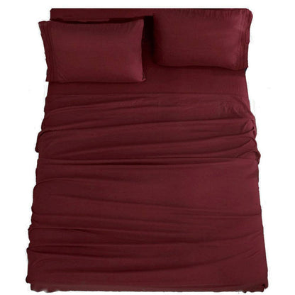 SONORO KATE Bed Sheet Set Super Soft Microfiber Sheets,4PC,Queen Size