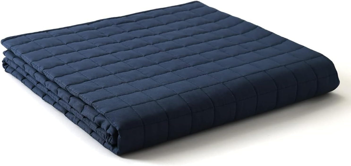 YnM 15lbs Weighted Blanket for Adults, 48x72 Inches, Dark Grey