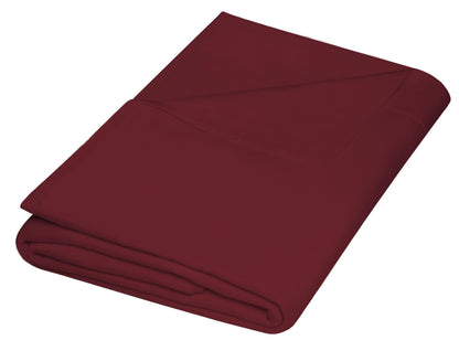 ZPECC Twin Flat Sheets Only White 6 Pack, Color-Coded Hem Threads