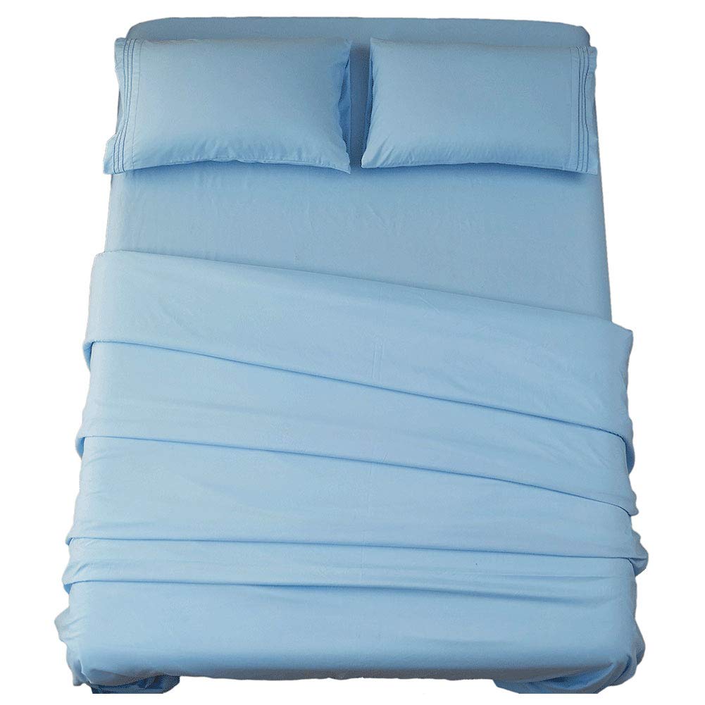 SONORO KATE Bed Sheet Set Super Soft Microfiber Sheets,4PC,Queen Size