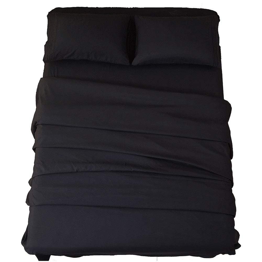 SONORO KATE Bed Sheet Set Super Soft Microfiber Sheets,4PC,Queen Size