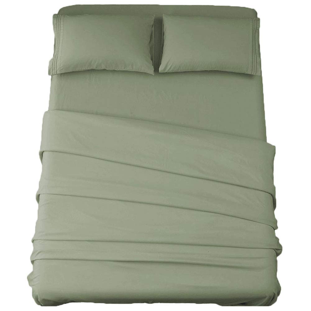 SONORO KATE Bed Sheet Set Super Soft Microfiber Sheets,4PC,Queen Size