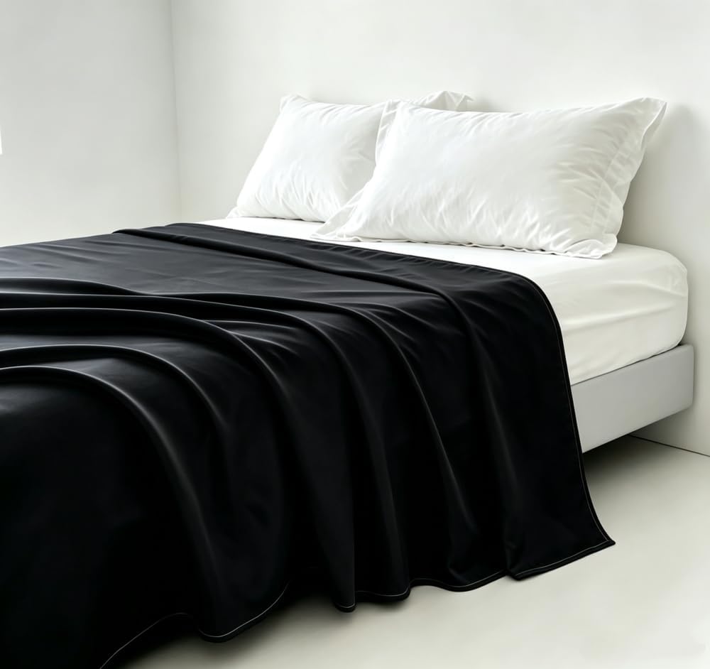 Microfiber Queen Bedding Flat Sheet, Ultra Soft and Wrinkle, Fade, Stain Resistant Top Sheet (White, Twin)