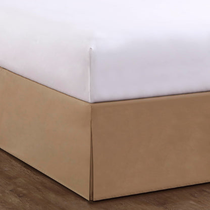 Bed Maker’s Never Lift Your Mattress Bed Skirt, Designed for Box Spring Beds, Split Corners, 14 Inch Drop Length, King, White