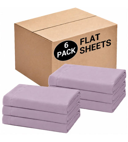CULVE Twin Flat Sheet Only, 1 Pack White, Soft Brushed Microfiber, 66x96