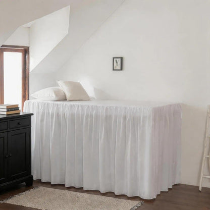 Bed Skirt Queen Size Ruffled Bed Skirt with Split Corners