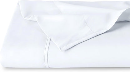 Bare Home Flat Top Sheet 1800 Ultra-Soft (Twin/Twin XL, White)