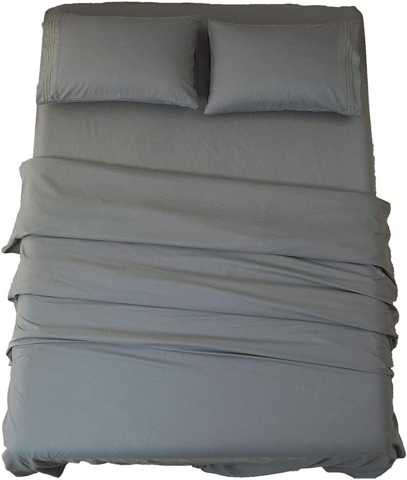 SONORO KATE Bed Sheet Set Super Soft Microfiber Sheets,4PC,Queen Size
