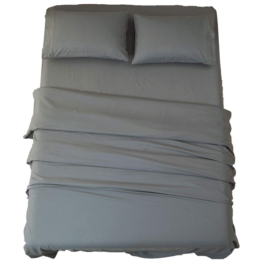 SONORO KATE Bed Sheet Set Super Soft Microfiber Sheets,4PC,Queen Size