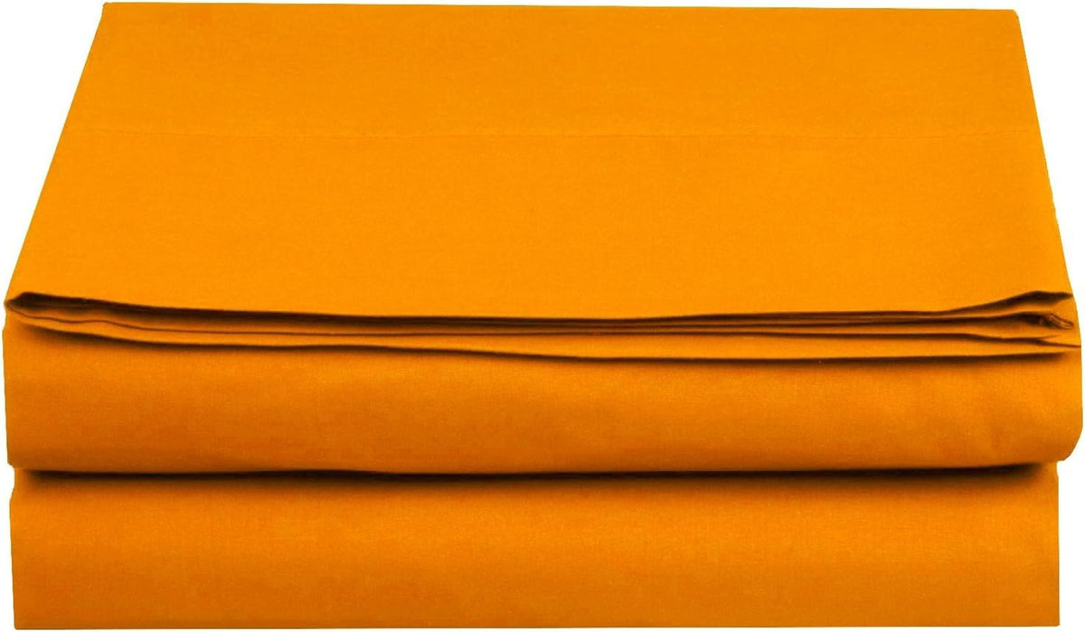Elegant Comfort Premium Hotel Quality 1-Piece Flat Sheet, Luxury and Softest 1500 Premium Hotel Quality Microfiber Bedding Flat Sheet, Wrinkle-Free, Stain-Resistant, California King, Cream