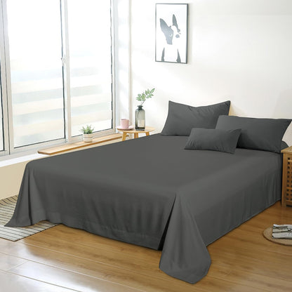 Bedding Twin Flat Sheet - Soft Brushed Microfiber, Shrinkage and Fade Resistant Top Sheet - Easy Care - 1 Flat Sheet Only, Pink