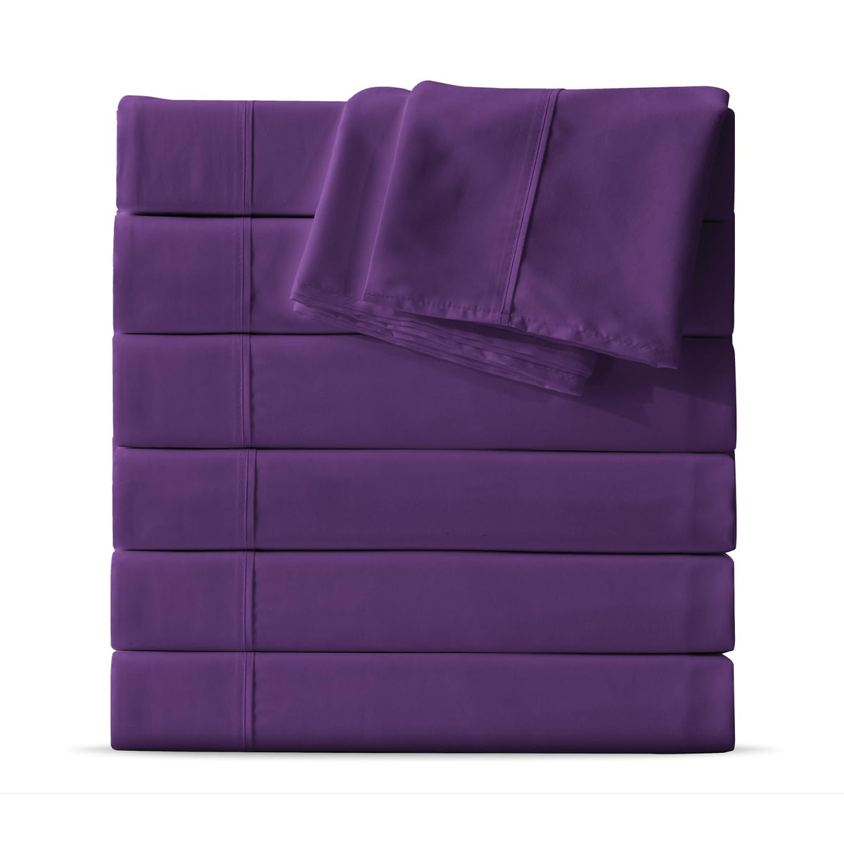 Maple&Stone Twin Flat Sheets Only Bulk Pack of 6 Wholesale Bedding White