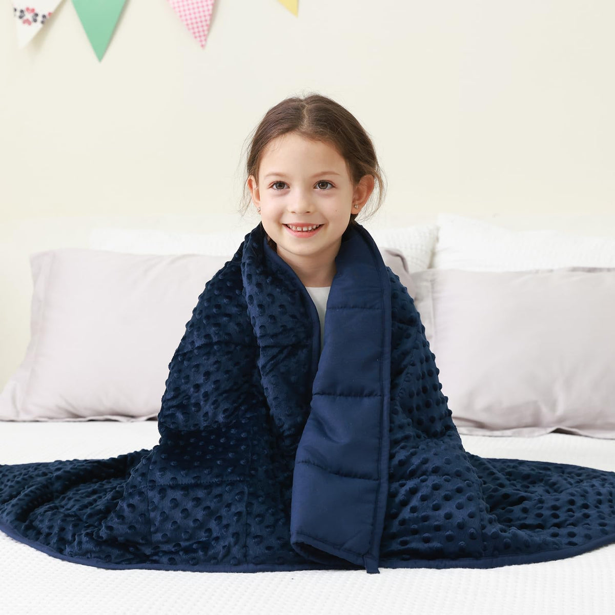 Mr. Sandman Cooling Weighted Blanket for Adults, Queen Size 15 lbs, 60″x80″