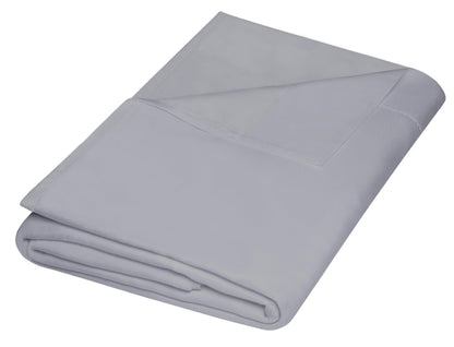 ZPECC Twin Flat Sheets Only White 4 Pack, Color-Coded Hem Threads