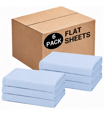 CULVE Twin Flat Sheet Only, 1 Pack White, Soft Brushed Microfiber, 66x96