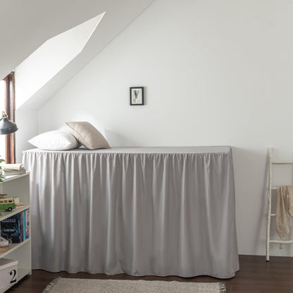 Dorm Room Bed Skirt Twin XL, College DormEssentials - White, 32 Inch