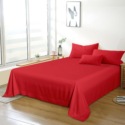 Bedding Twin Flat Sheet - Soft Brushed Microfiber, Shrinkage and Fade Resistant Top Sheet - Easy Care - 1 Flat Sheet Only, Pink