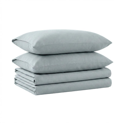 Tribeca Living King Cotton Flannel Flat Sheet Only 170-GSM - Oversized 112 x 106 Inch Dimensions for Generous Bed Coverage - Soft Breathable Bedding in Lavender
