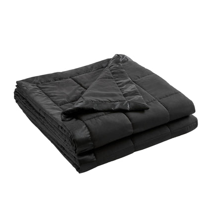 Madison Park Down Alternative Queen Blanket for Bed, Satin Trim, Grey