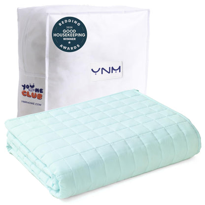 YnM 15lbs Weighted Blanket for Adults, 48x72 Inches, Dark Grey
