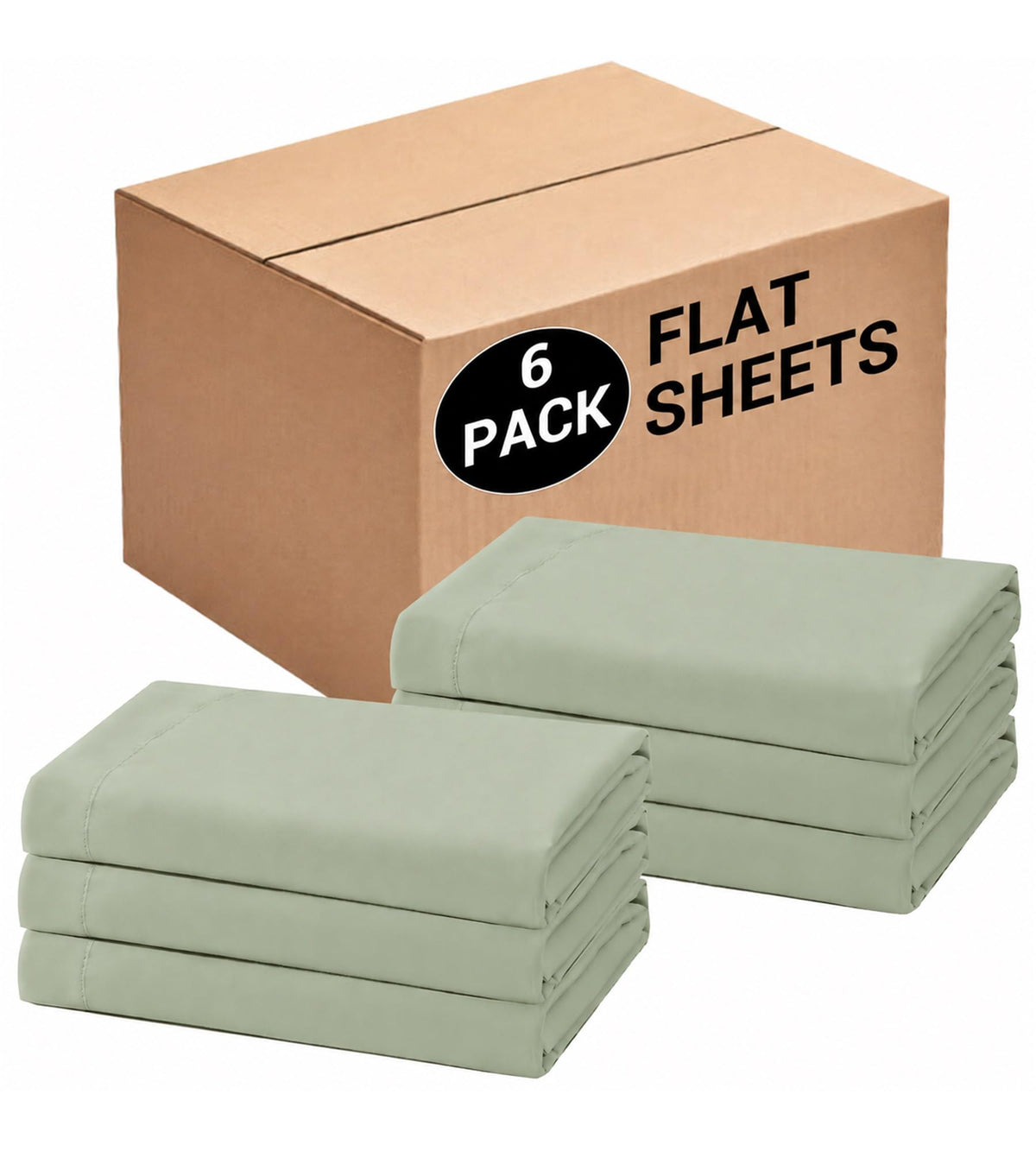 CULVE Twin Flat Sheet Only, 1 Pack White, Soft Brushed Microfiber, 66x96