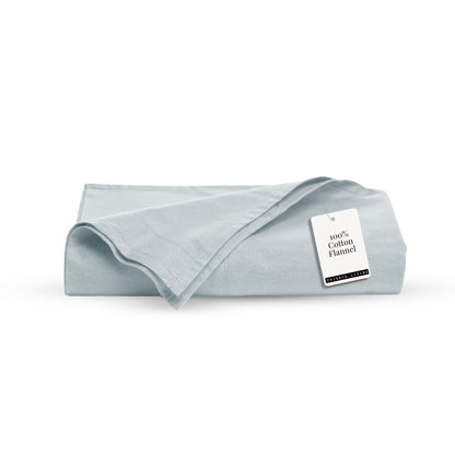 Tribeca Living King Cotton Flannel Flat Sheet Only 170-GSM - Oversized 112 x 106 Inch Dimensions for Generous Bed Coverage - Soft Breathable Bedding in Lavender