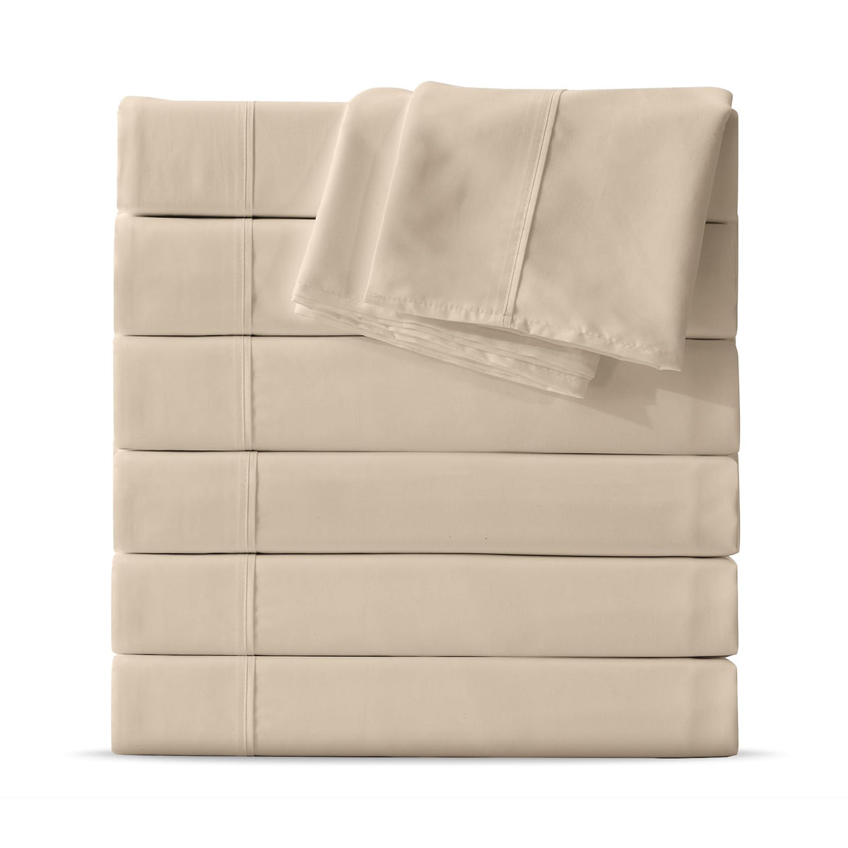 Maple&Stone Twin Flat Sheets Only Bulk Pack of 6 Wholesale Bedding White