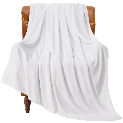 BEDELITE Fleece Blanket Soft Plush Throw for Couch Black 50"x60"