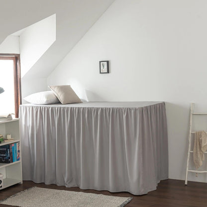 Dorm Room Bed Skirt Twin XL, College DormEssentials - White, 32 Inch