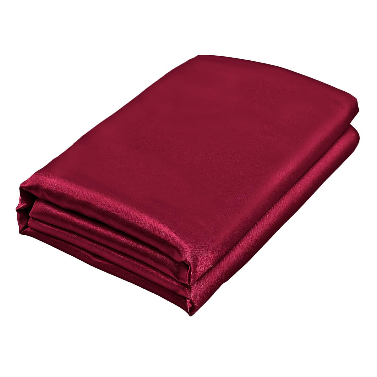 Homiest Black Satin Flat Sheet, Full Silky Bed Top Sheet Only
