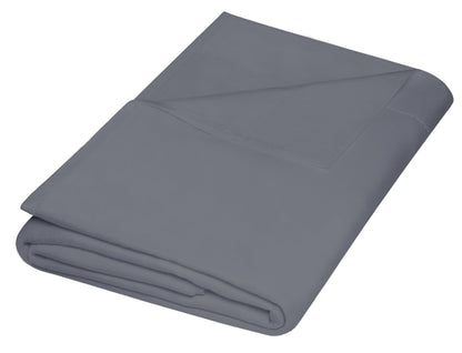 ZPECC Twin Flat Sheets Only White 4 Pack, Color-Coded Hem Threads